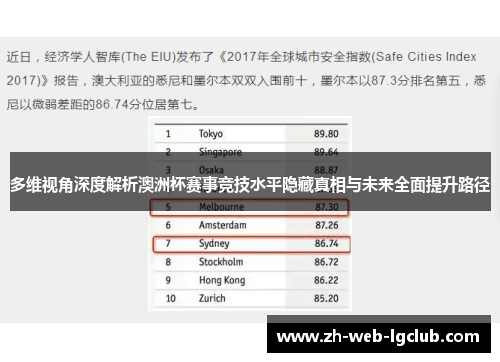 多维视角深度解析澳洲杯赛事竞技水平隐藏真相与未来全面提升路径